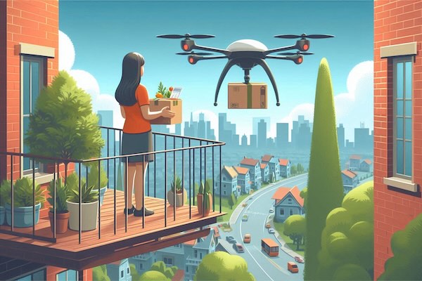 droni per il food delivery
